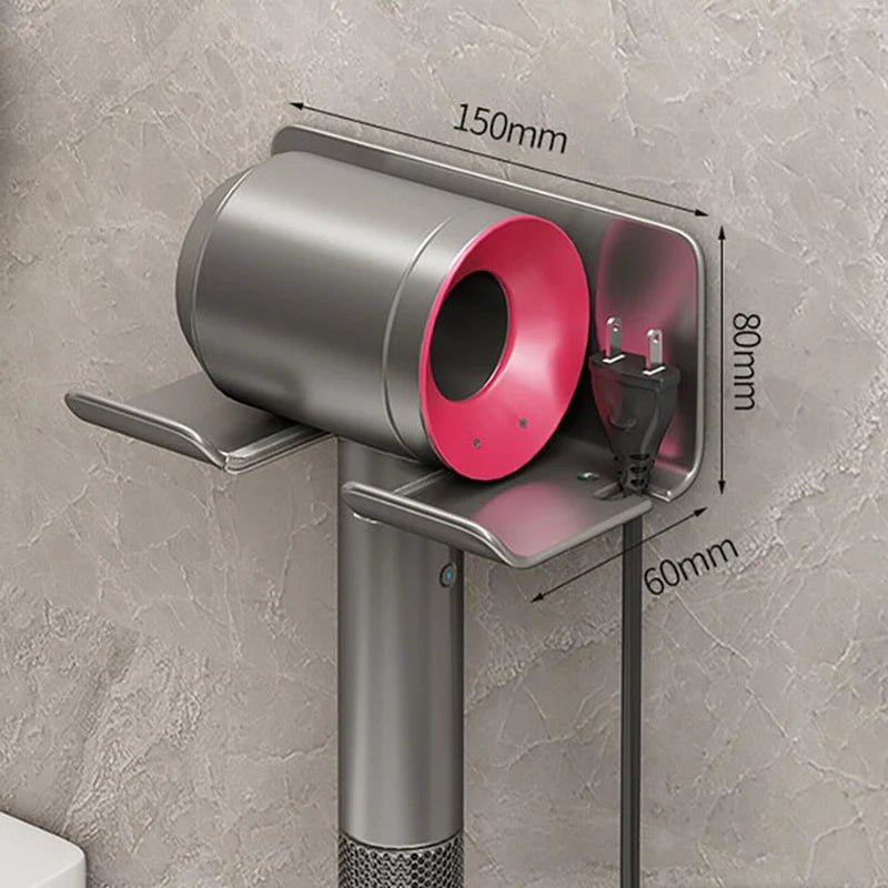 Revolutionize Your Bathroom Organization with the Stylish Wall-Mounted IONIC Hair Dryer and Straightener Organizer
