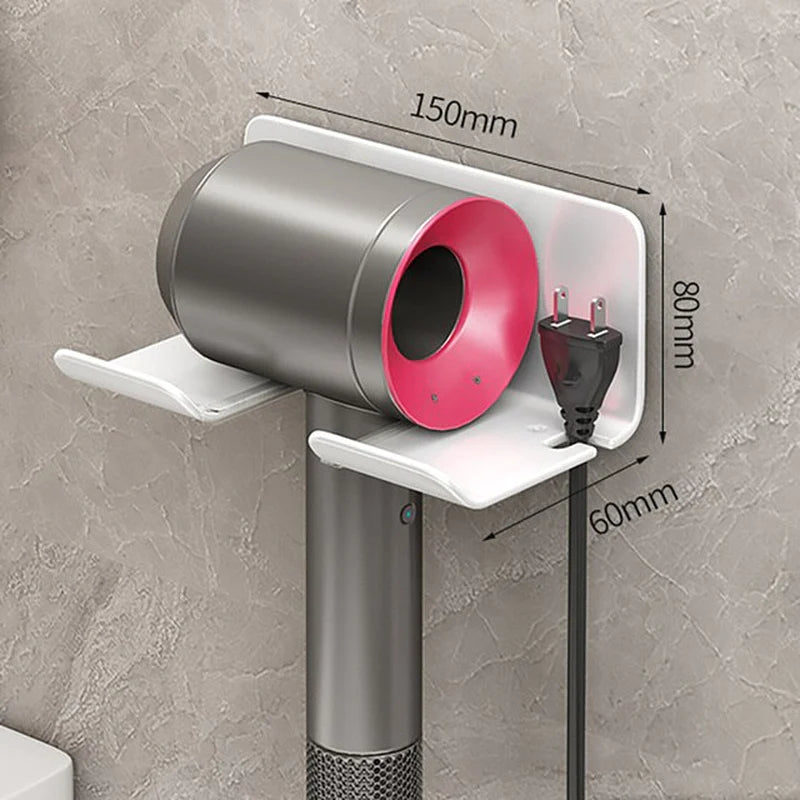 Revolutionize Your Bathroom Organization with the Stylish Wall-Mounted IONIC Hair Dryer and Straightener Organizer